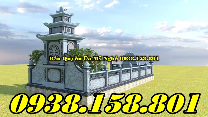 Phú Yên Mẫu nghĩa trang chôn gia tộc, gia đình đẹp bán tại Phú Yên - nhà mồ đá x-image-3