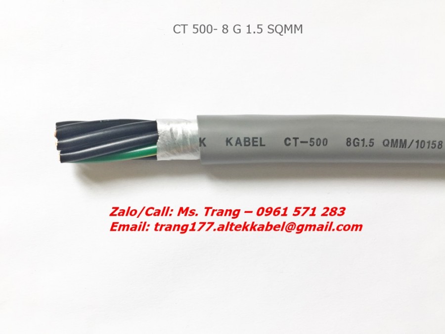 Cáp điều khiển 8x0.5, 8x0.75 tiêu chuẩn CE-image-2