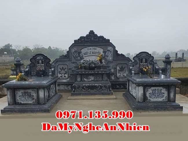 Lai Châu kích thước mẫu lăng mộ đá đẹp bán tại Lai Châu - gia đình dòng họ-image-3