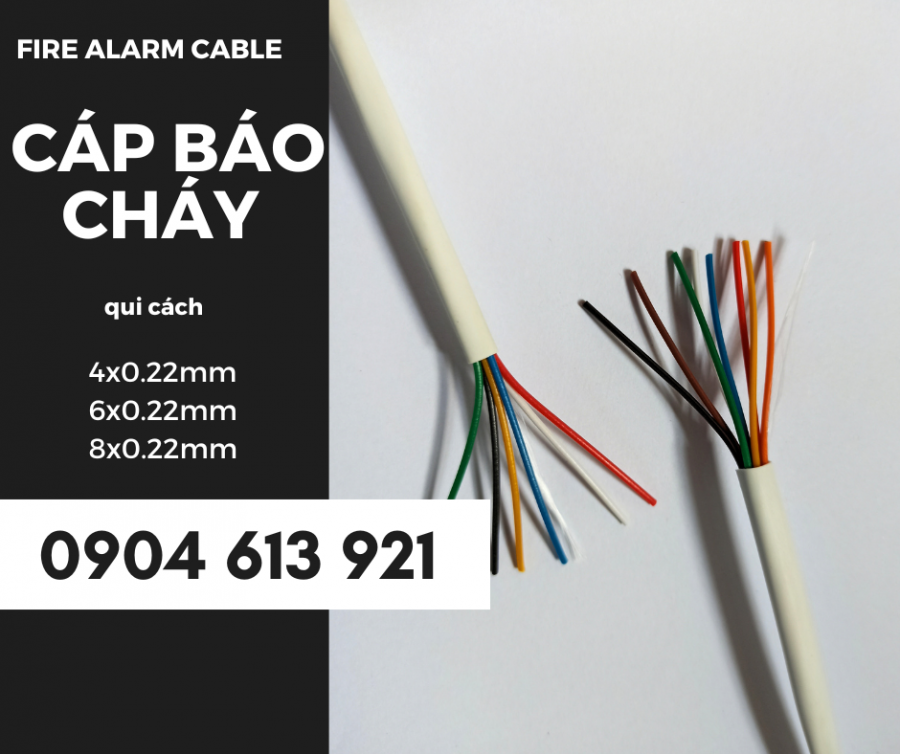 Cáp tín hiệu báo cháy 6x0.22mm, 8x0.22mm,-image-2