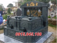 Mẫu mộ đá đôi đẹp bán Lâm Đồng, xây lắp làm thiết kế lăng mộ bằng đá