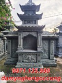 Tiền Giang Bán mẫu khuôn viên nghĩa trang đá đẹp tại Tiền Giang - Cây Hương Miếu