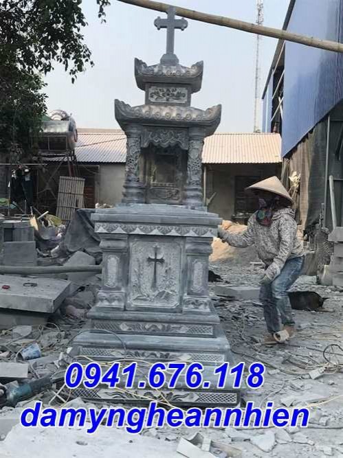 Hà Nội Mẫu mộ đá công giáo đẹp bán tại Hà Nội - Mộ đạo thiên chúa-image-2