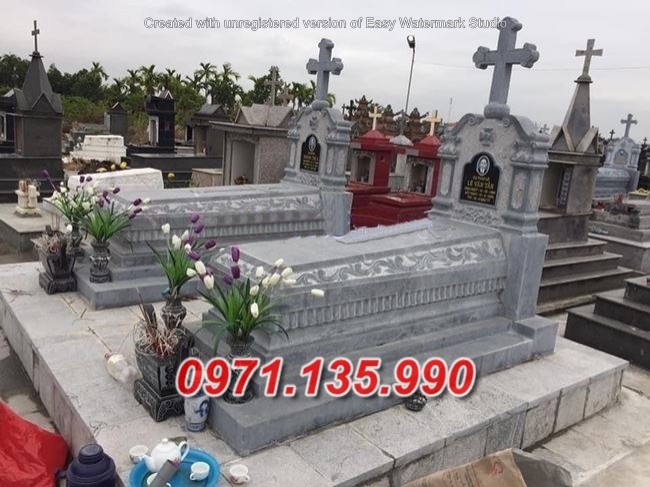 Hà Nội Mẫu nghĩa trang mộ đá công giáo đẹp bán tại Hà Nội - Mộ đạo thiên chúa-image-3