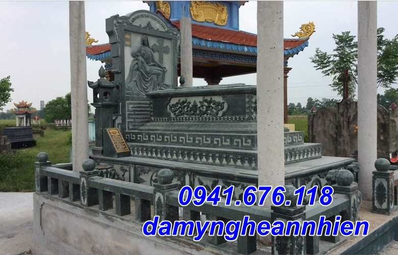 Bắc Giang Mẫu lăng mộ đá dòng họ công giáo đẹp bán tại Bắc Giang - Mộ đạo-image-2