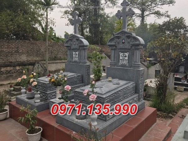 Hà Nội Mẫu nghĩa trang mộ đá công giáo đẹp bán tại Hà Nội - Mộ đạo thiên chúa-image-2
