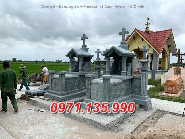 Bắc Ninh Chụp Mẫu mộ đá công giáo đẹp bán tại Bắc Ninh - Lăng mộ đạo-image-5