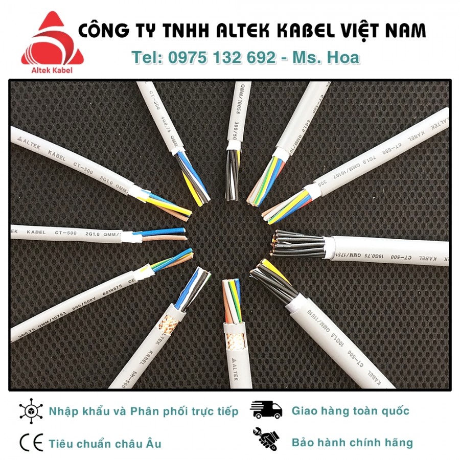 Cáp điều khiển Altek Kabel – Đức chống nhiễu SH-500, không chống nhiễu CT-500-image-3