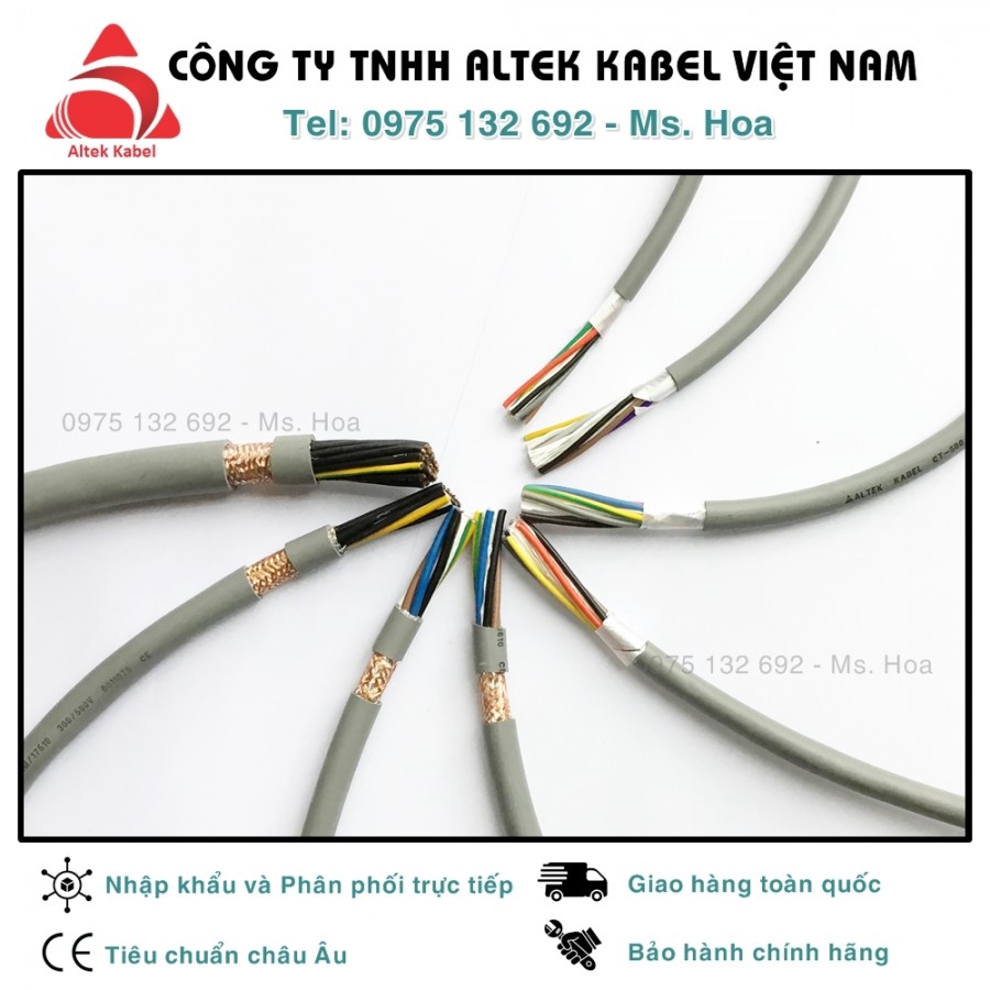 Cáp điều khiển Altek Kabel – Đức chống nhiễu SH-500, không chống nhiễu CT-500-image-2