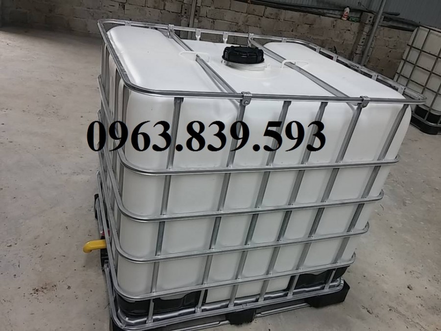 Tank nhựa 1000L, thùng nhựa đựng hóa chất công nghiệp giá rẻ-image-5