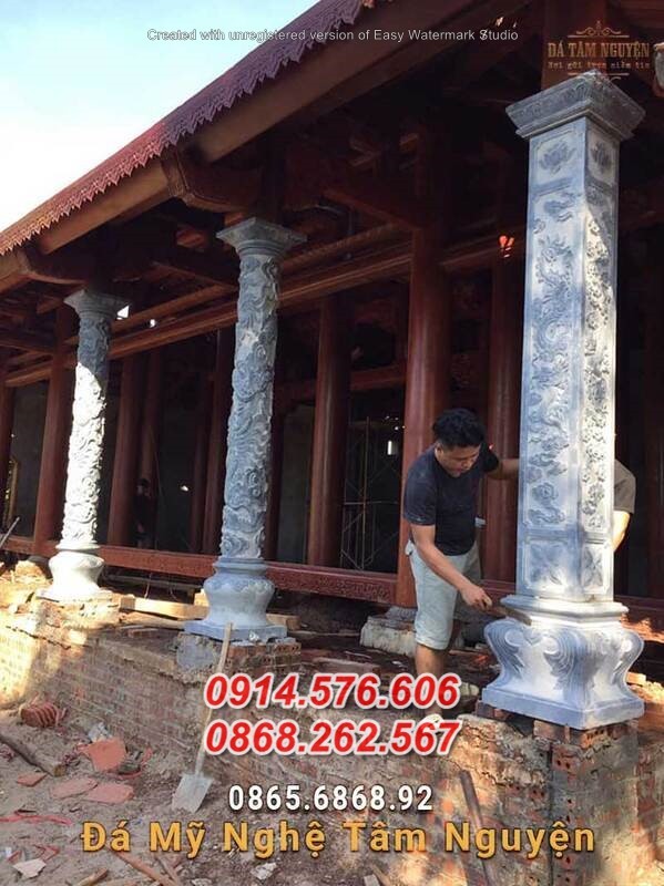 503 mẫu cột đá đẹp bán bà rịa vũng tàu, cột đồng trụ đèn biểu hiên hè nhà thờ họ-image-2