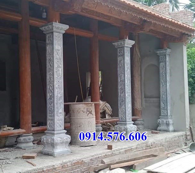605 mẫu cột đá đẹp bán trà vinh, cột đồng trụ đèn biểu hiên hè nhà thờ họ-image-3