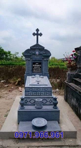 Mẫu mộ đá công giáo đẹp bán tại lạng sơn - mộ đá ông bà bố mẹ 34-image-5