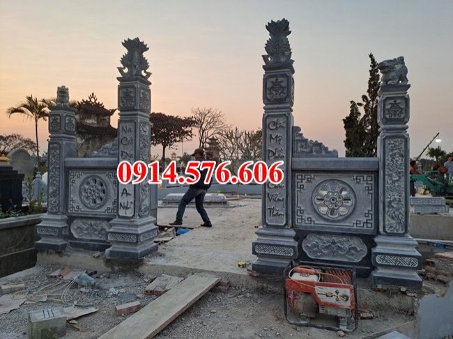 605 mẫu cột đá đẹp bán trà vinh, cột đồng trụ đèn biểu hiên hè nhà thờ họ-image-2