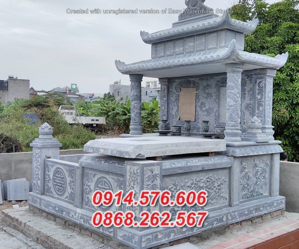 202 mộ đôi bằng đá đẹp nhất Bắc Ninh, xây làm lắp lăng mộ bằng đá-image-3